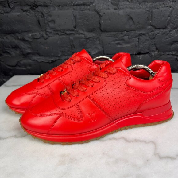 Louis Vuitton X Supreme Run Away Sneakers Red Leather 8 LV or 9 US or 42 EUR - Picture 11 of 16